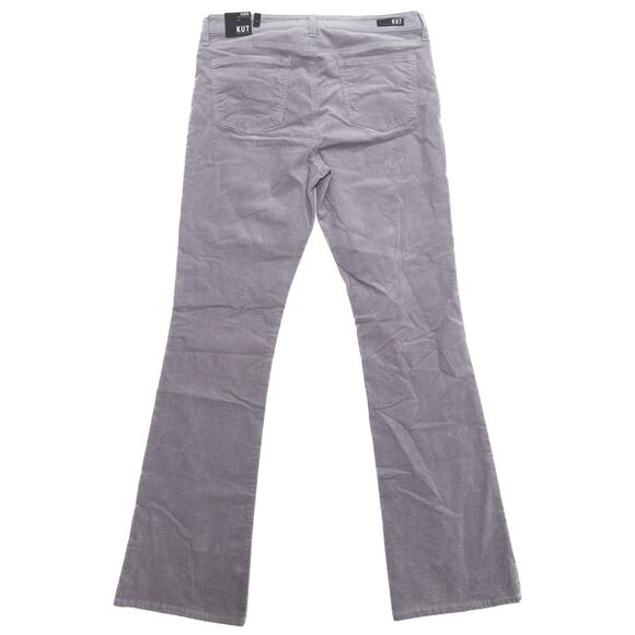 Kut From The Kloth Seal Grey Karen Corduroy Baby Bootcut Pants Size 14 - Picture 2 of 12